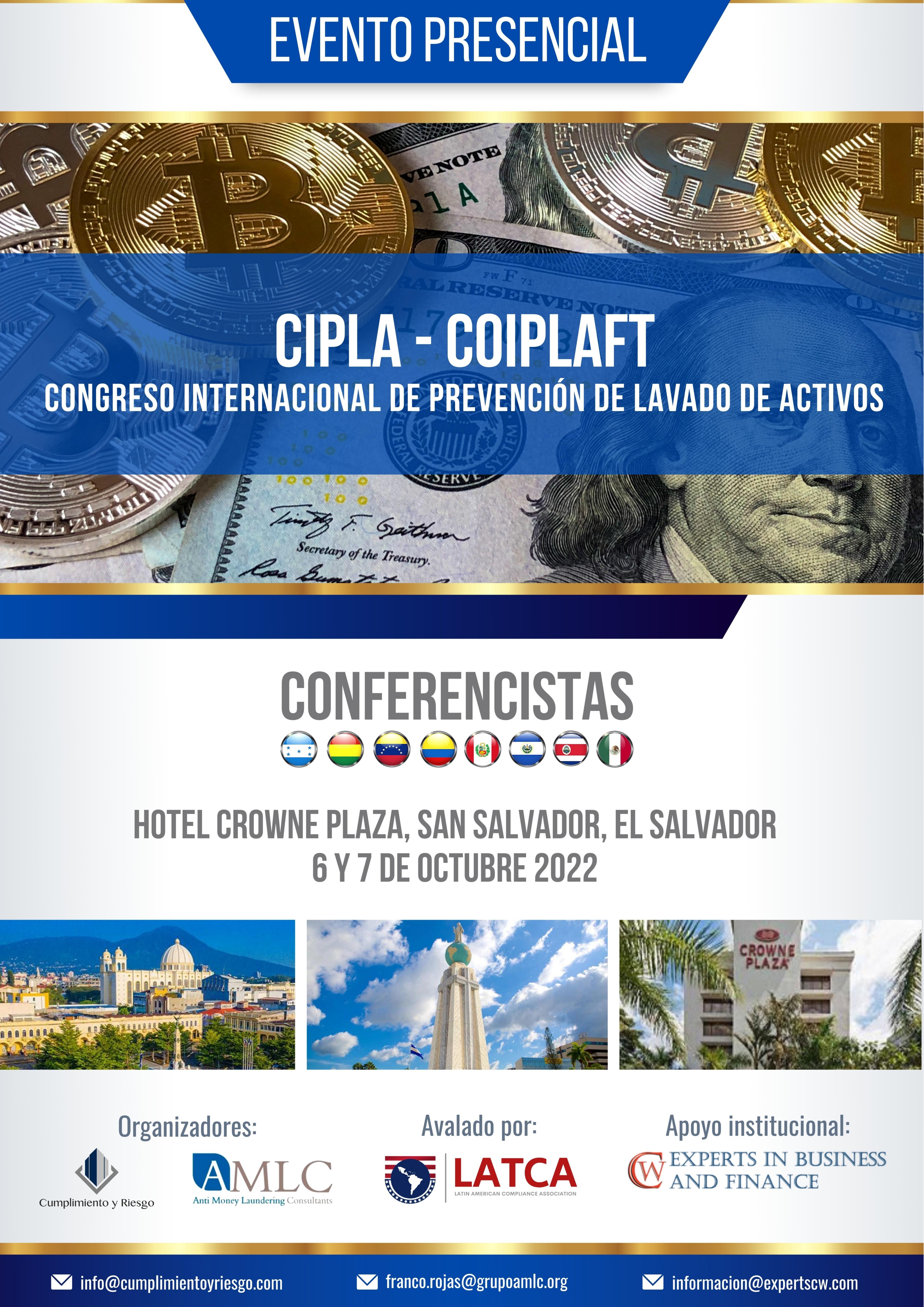 CONGRESO CIPLA - COIPLAFT EL SALVADOR 2022